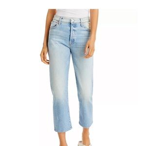 Mother The Ditcher Crop Resting Beach Face jeans, size 24, like new.